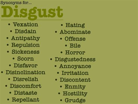 synonym disgusted|different ways to say disgusted.